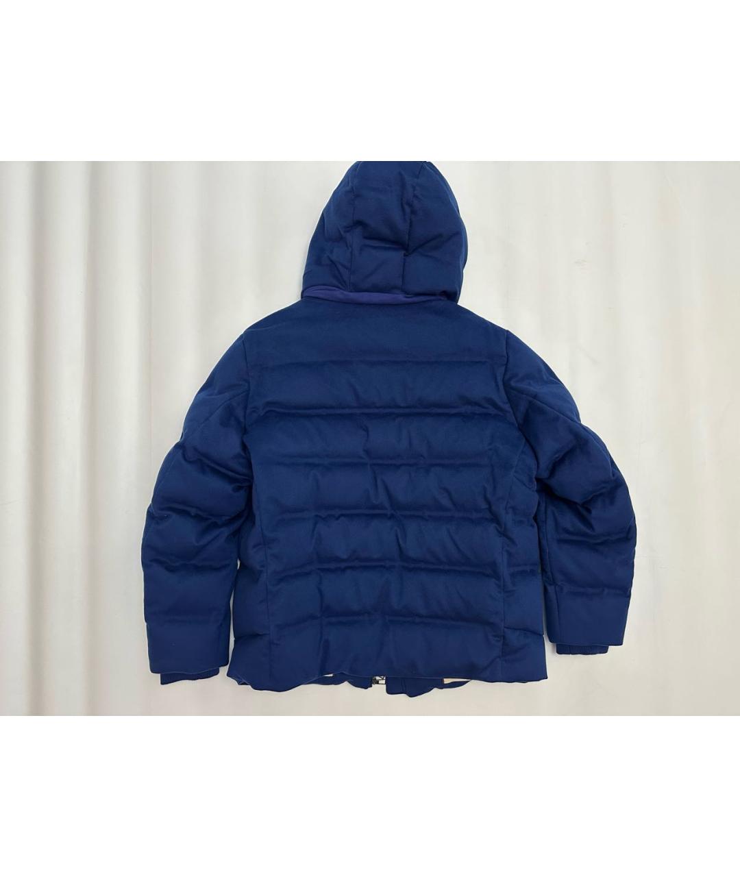 LORO PIANA Синий кашемировый пуховик, фото 2