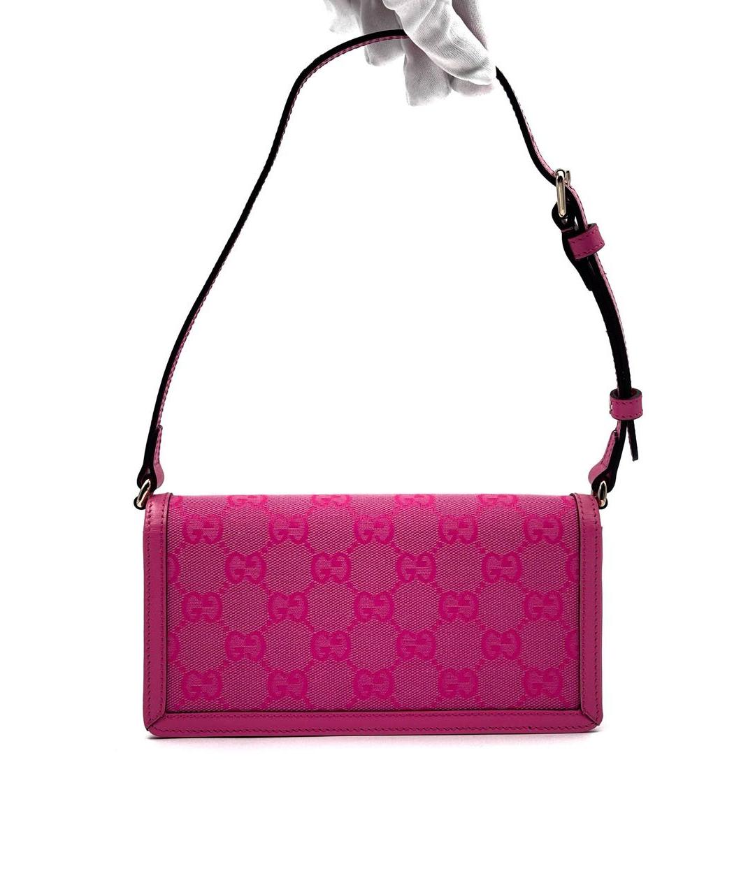 GUCCI Фуксия сумка с короткими ручками, фото 2