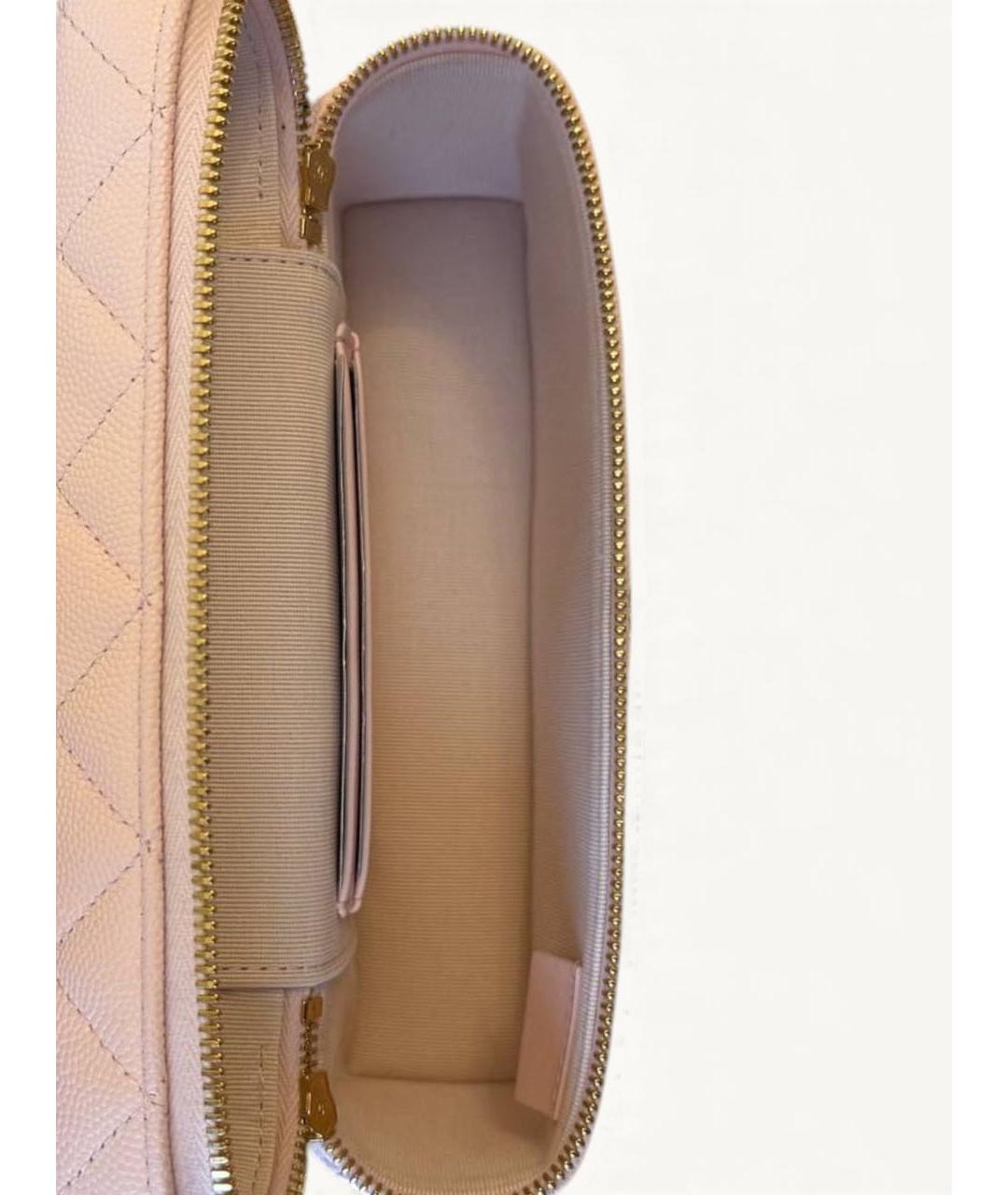 CHANEL Розовая кожаная сумка через плечо, фото 3