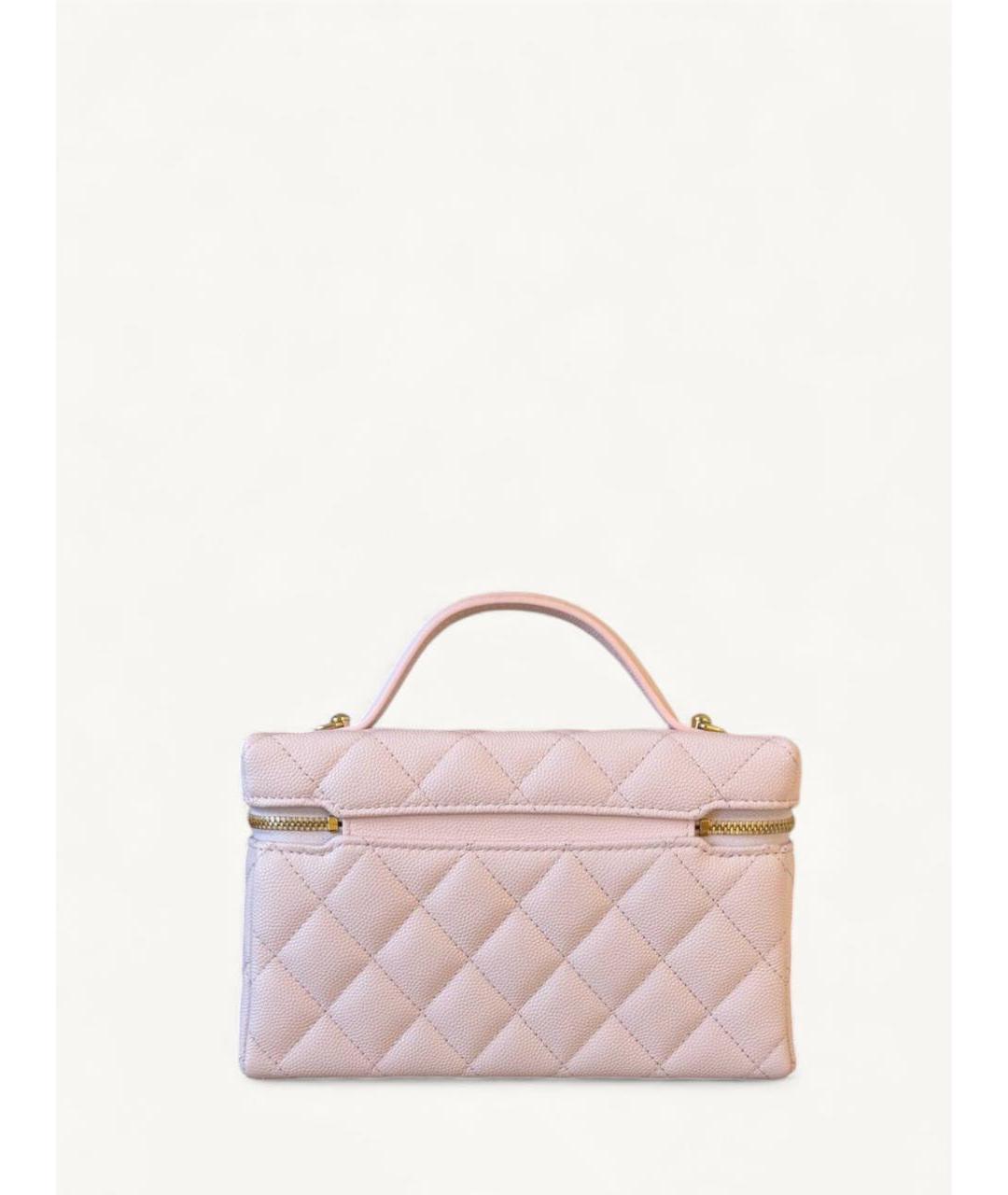 CHANEL Розовая кожаная сумка через плечо, фото 2