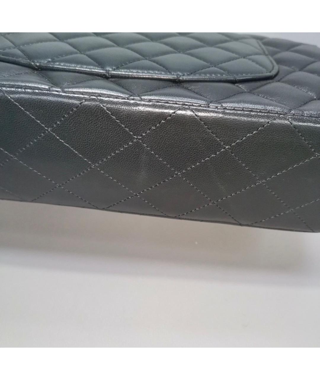CHANEL Черная кожаная сумка через плечо, фото 6