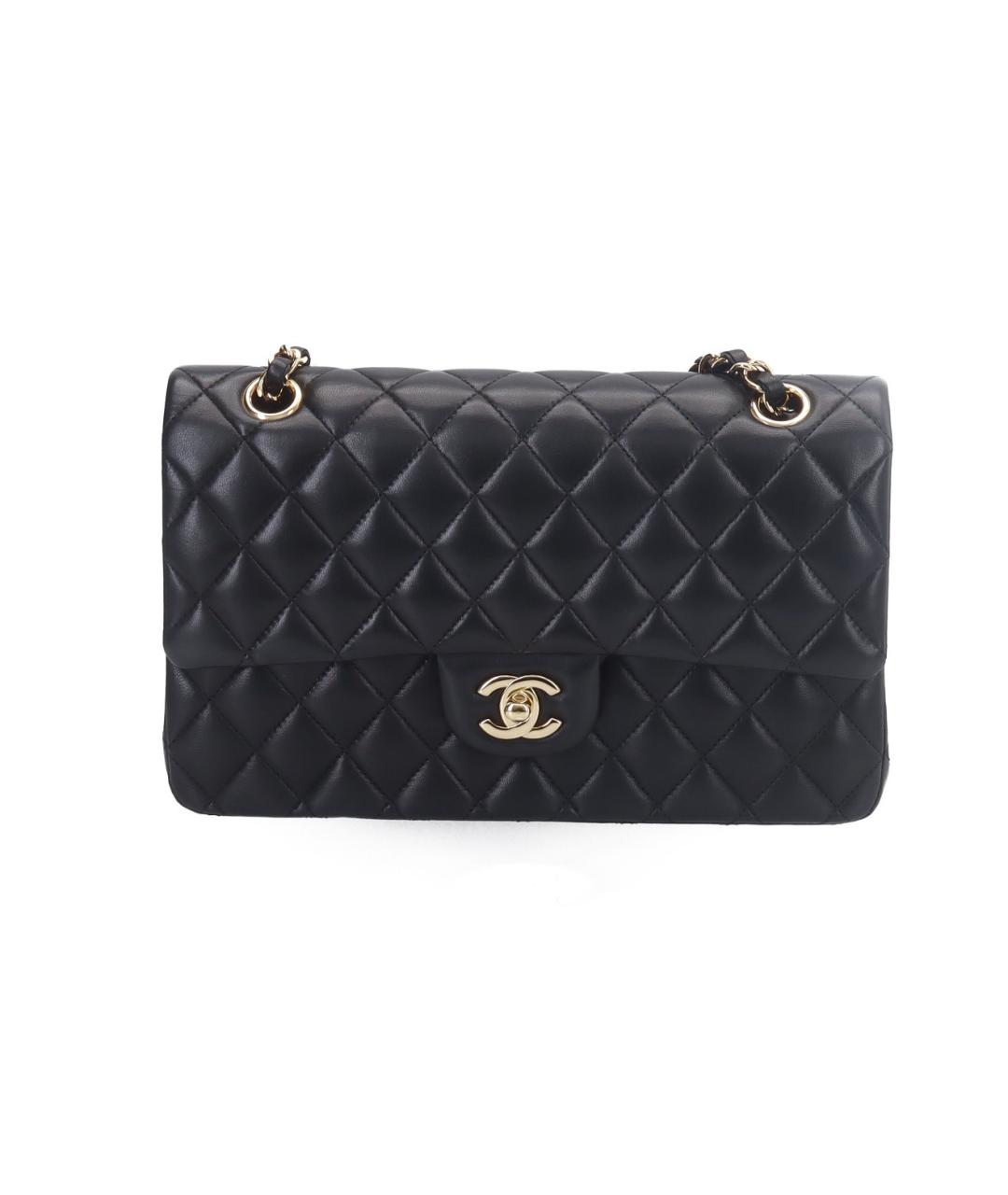 CHANEL Черная кожаная сумка через плечо, фото 1