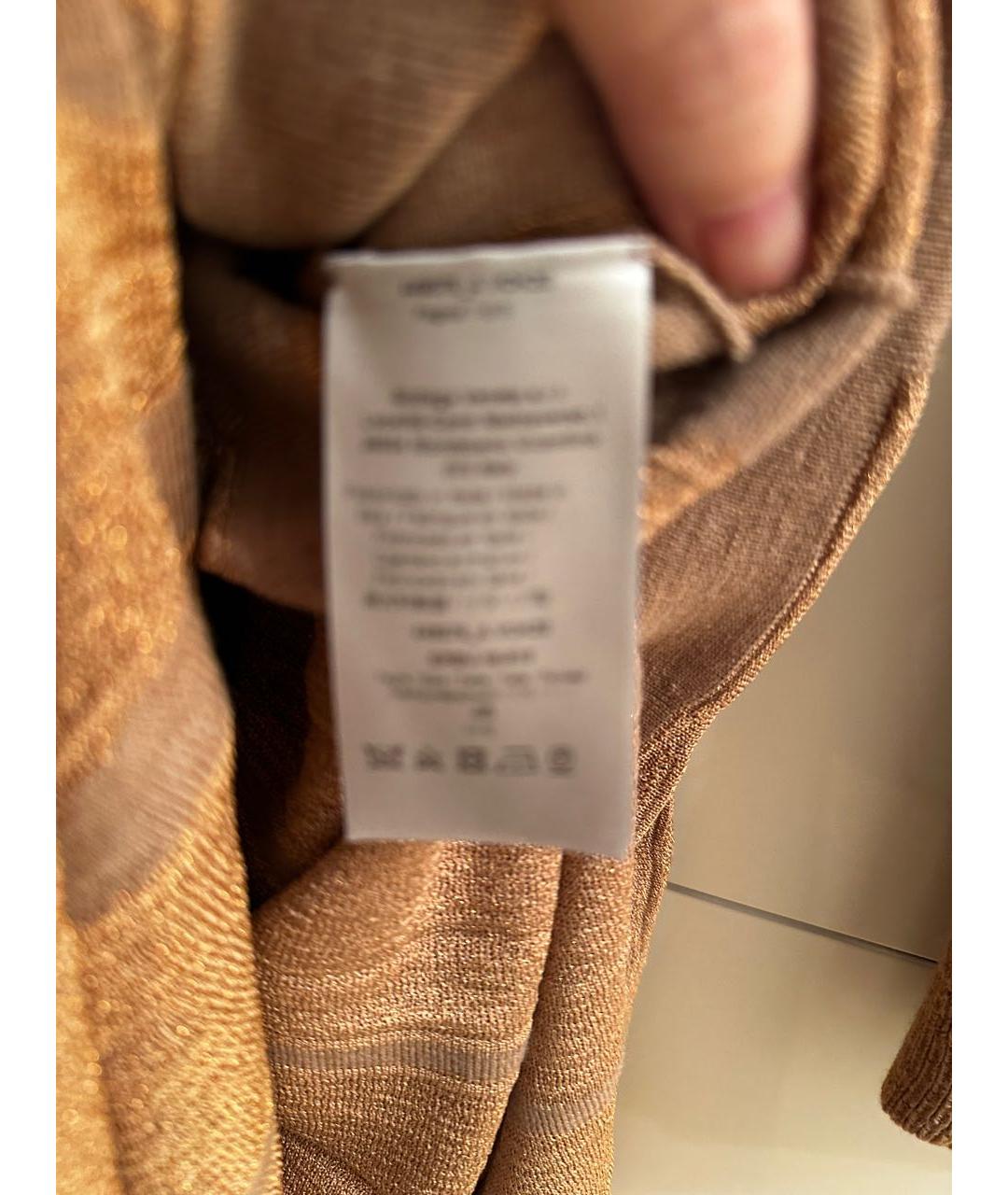 BOTTEGA VENETA Бежевое шерстяное повседневное платье, фото 6