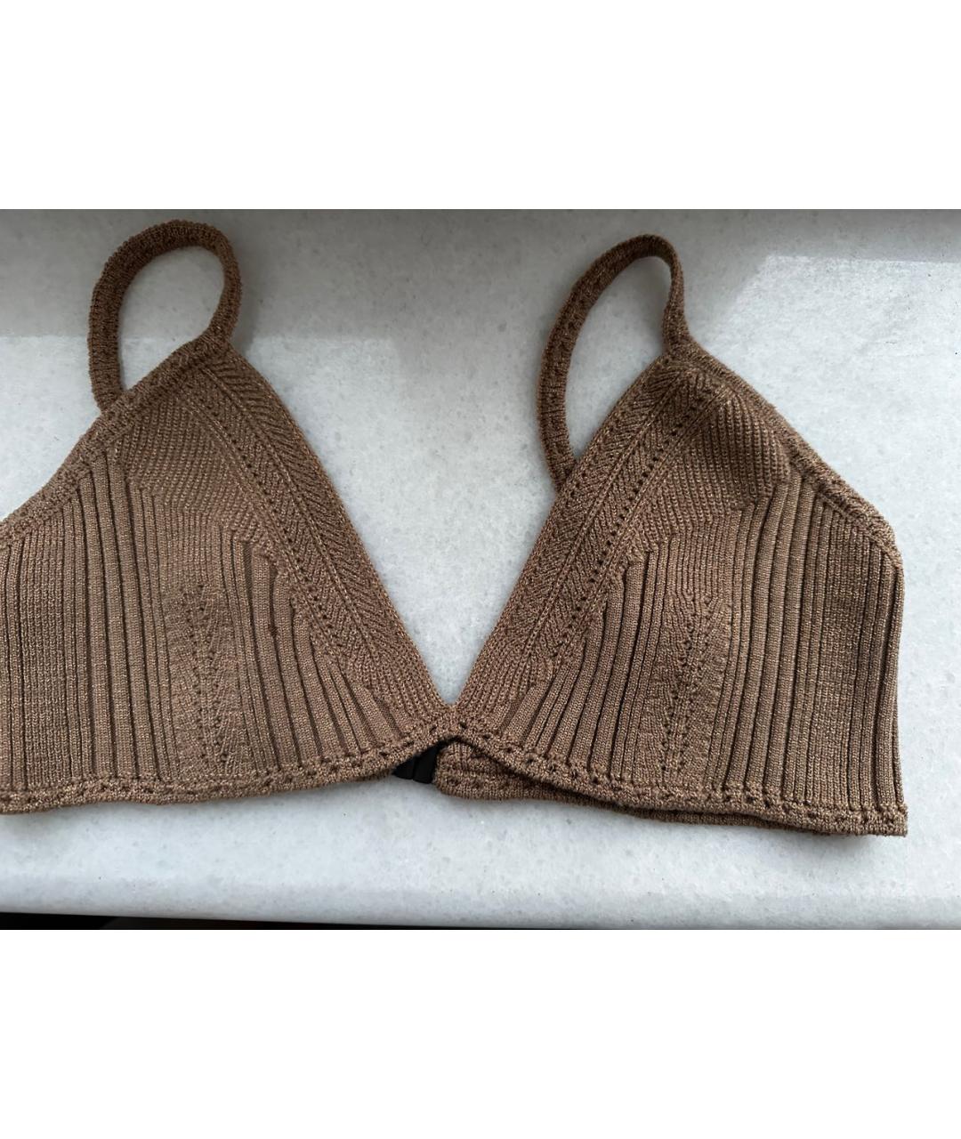 BOTTEGA VENETA Бежевое шерстяное повседневное платье, фото 8