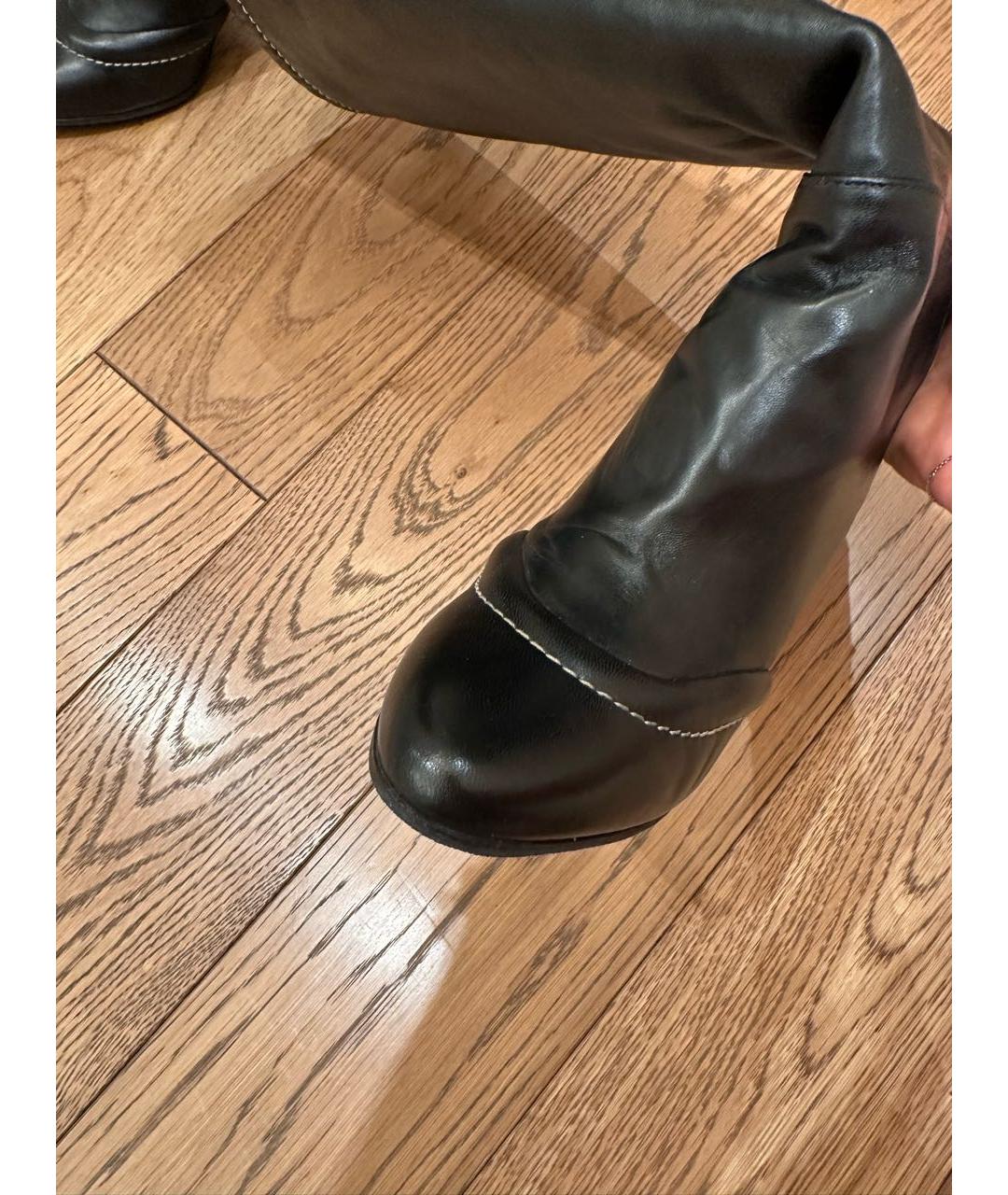 MARNI Черные кожаные сапоги, фото 5