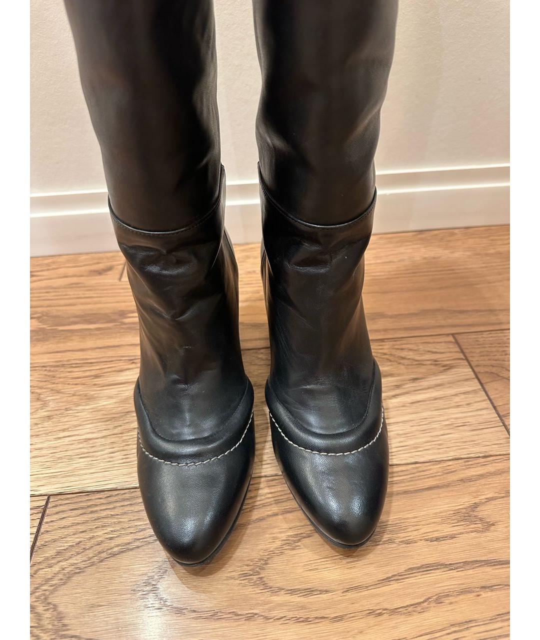 MARNI Черные кожаные сапоги, фото 3