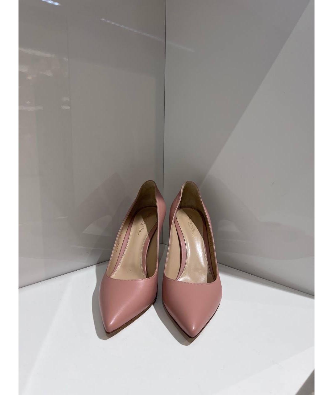 GIANVITO ROSSI Розовые кожаные туфли, фото 2