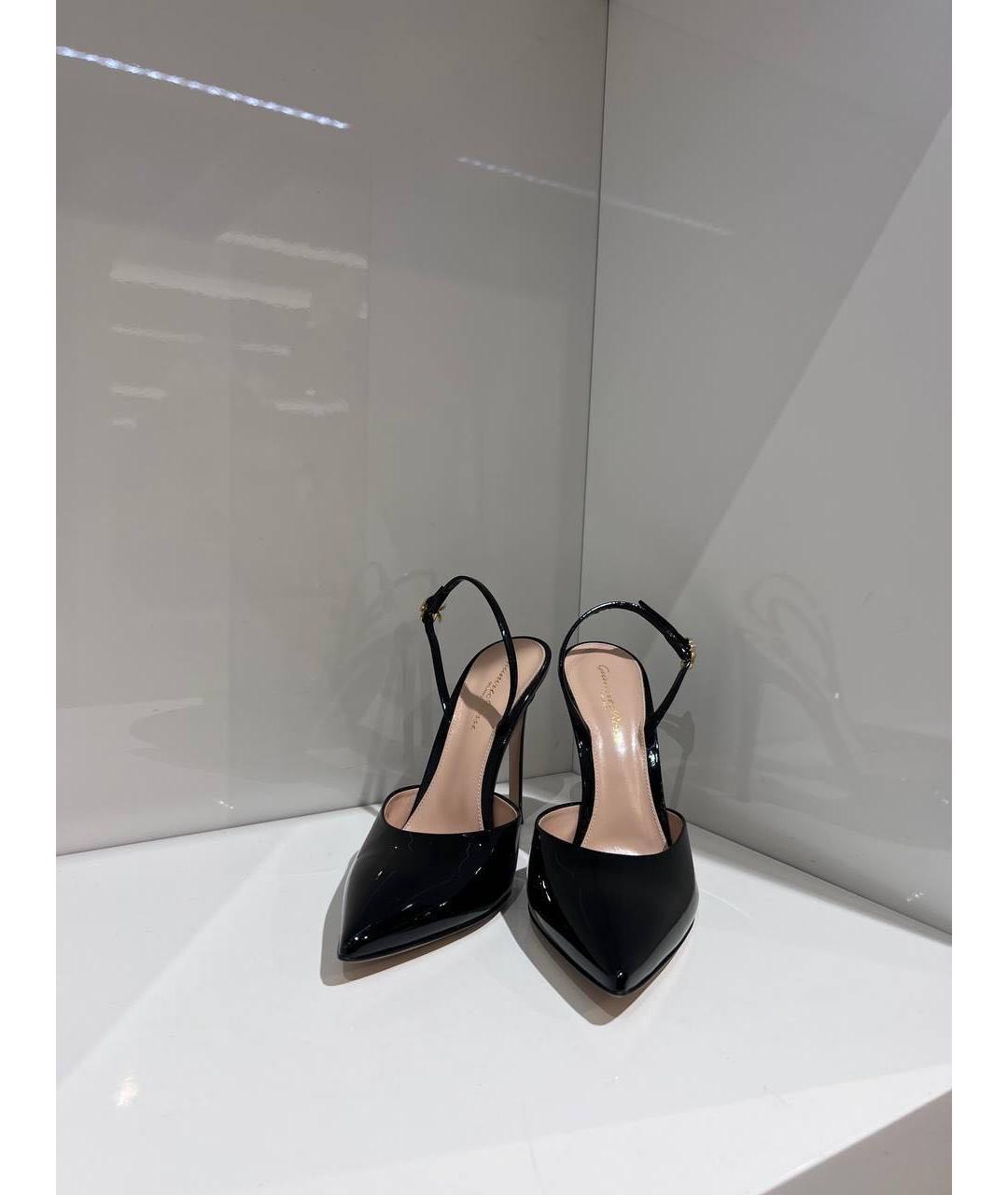 GIANVITO ROSSI Черные кожаные туфли, фото 3