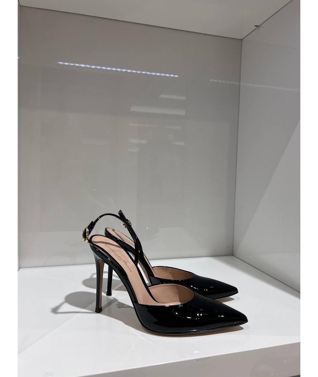 GIANVITO ROSSI Черные кожаные туфли, фото 2