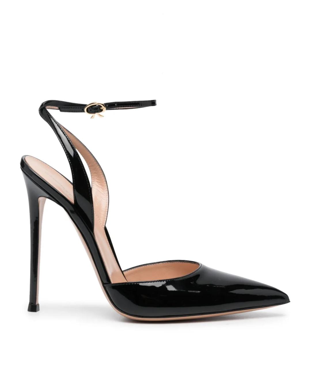 GIANVITO ROSSI Черные кожаные туфли, фото 1