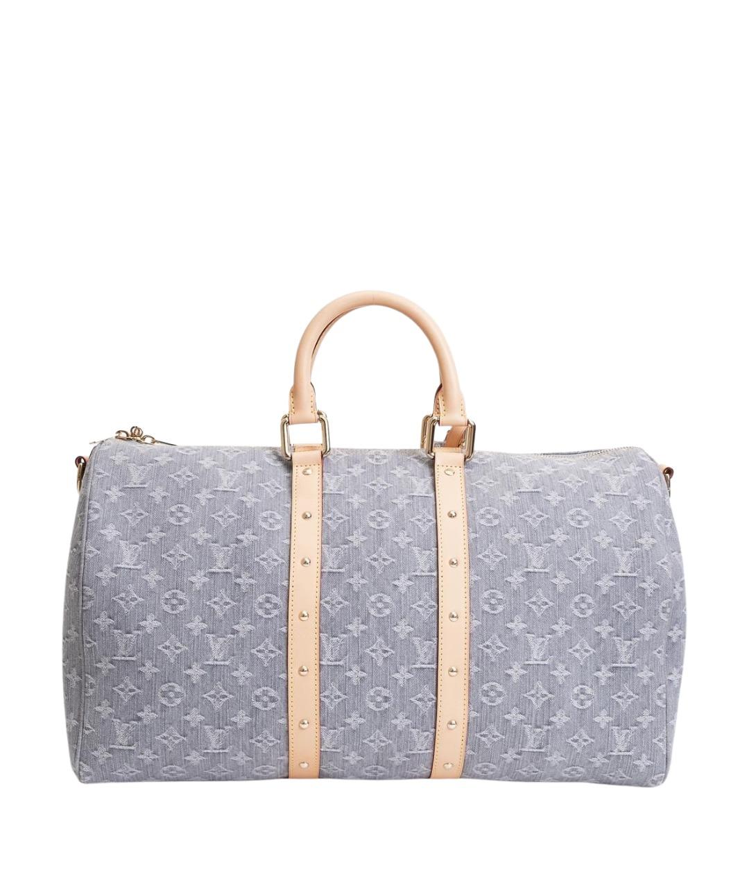 LOUIS VUITTON Серая тканевая дорожная/спортивная сумка, фото 1