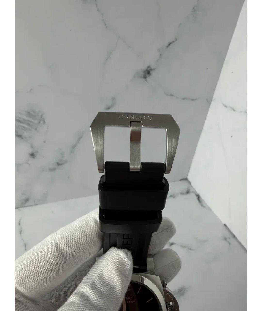 PANERAI Черные металлические часы, фото 6