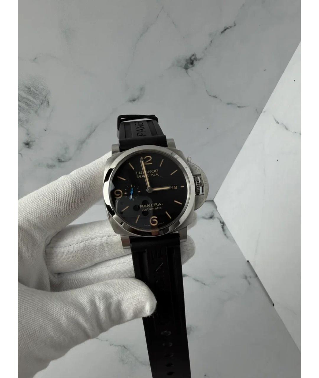 PANERAI Черные металлические часы, фото 2