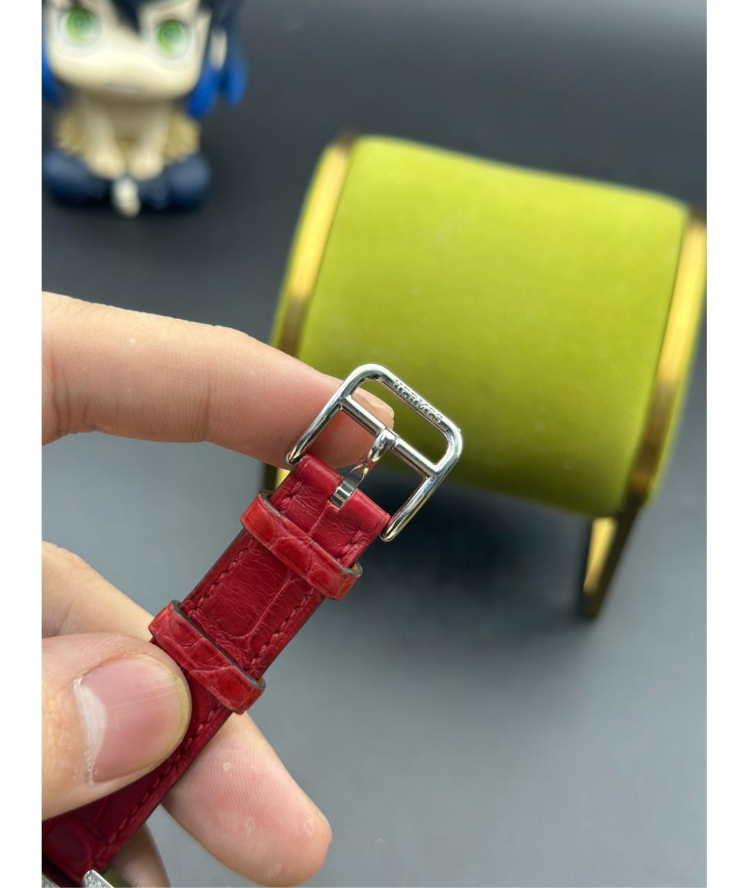 HERMES Белые металлические часы, фото 5