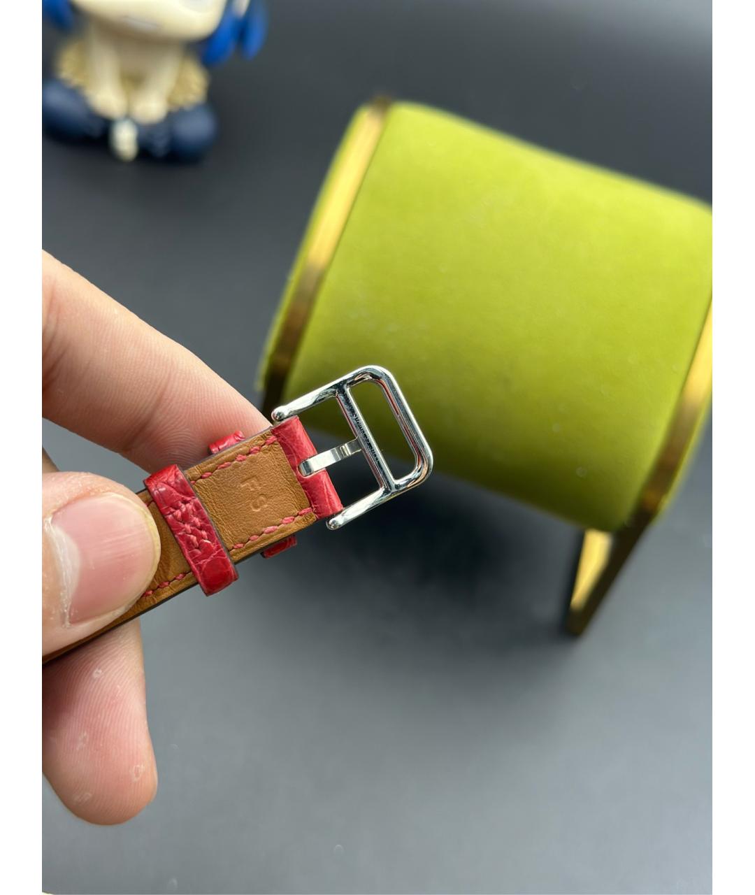 HERMES Белые металлические часы, фото 6