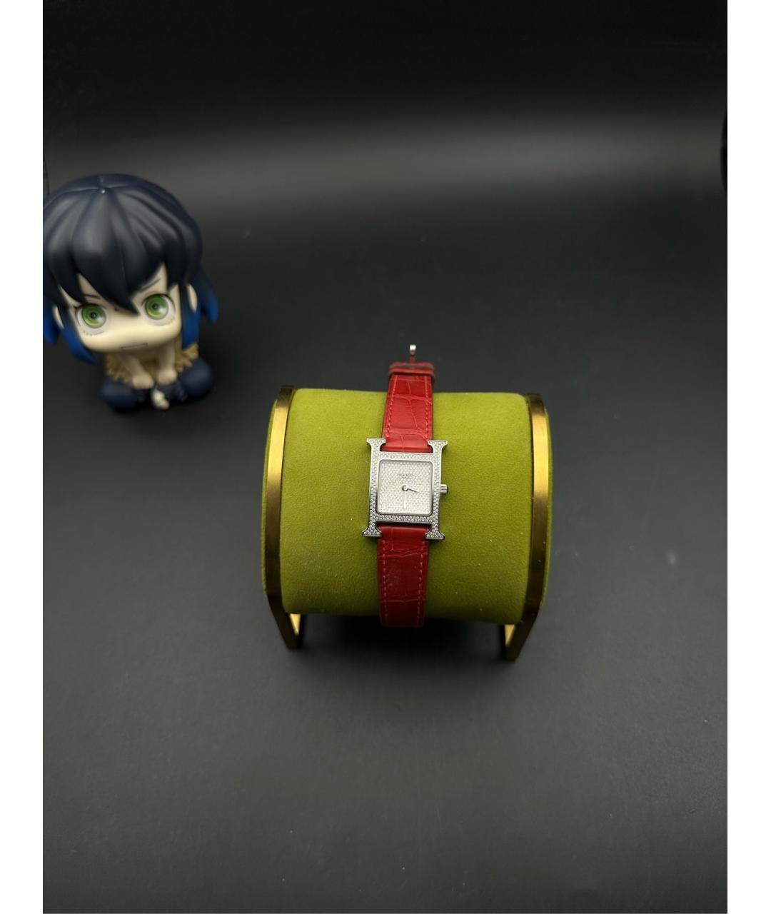 HERMES Белые металлические часы, фото 2