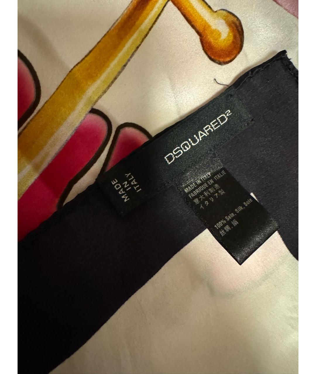 DSQUARED2 Мульти шелковый платок, фото 2