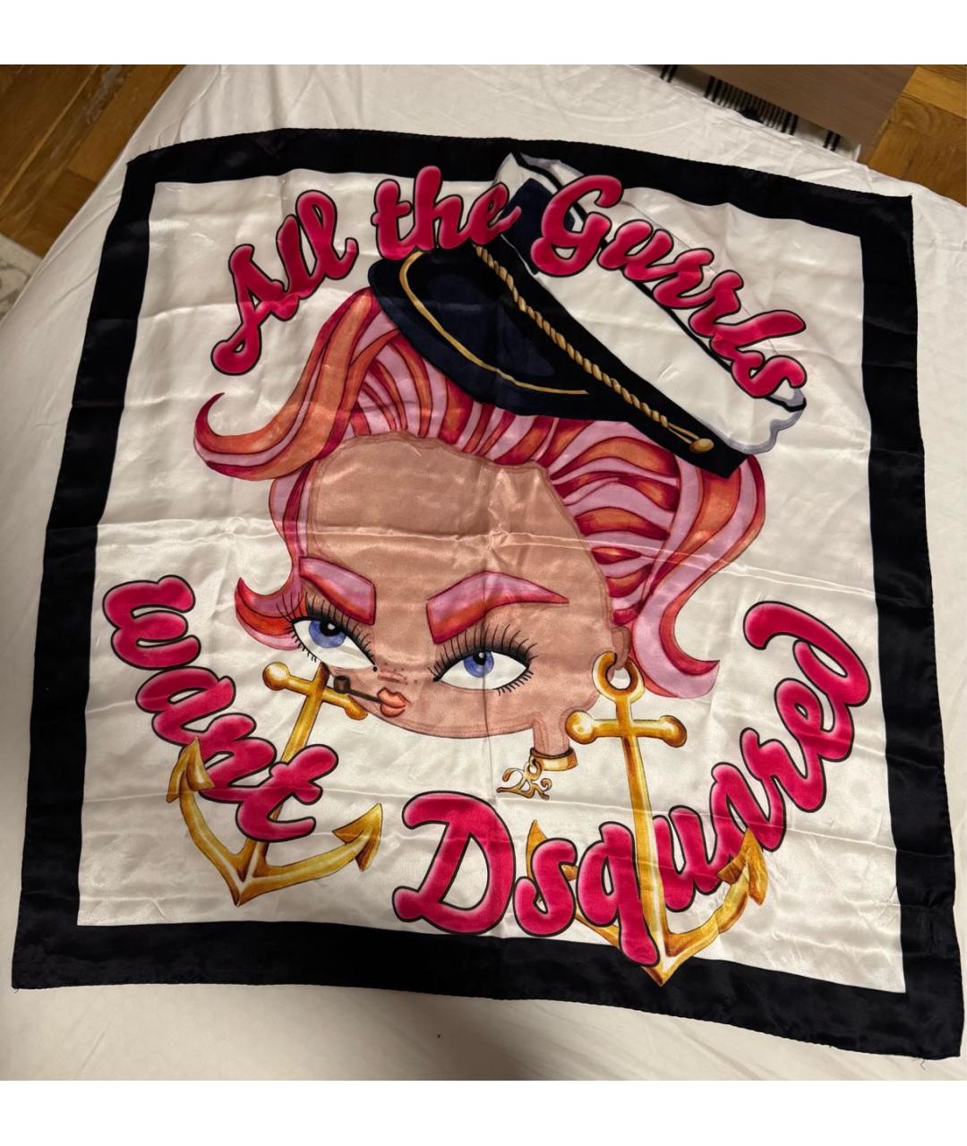 DSQUARED2 Мульти шелковый платок, фото 5