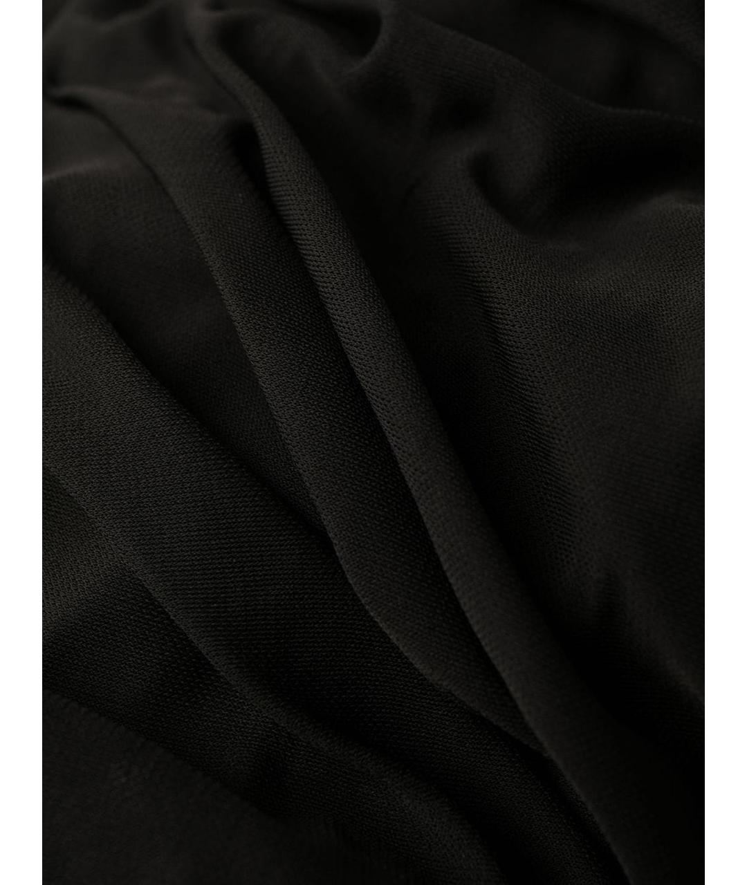 SAINT LAURENT Черное вискозное коктейльное платье, фото 2