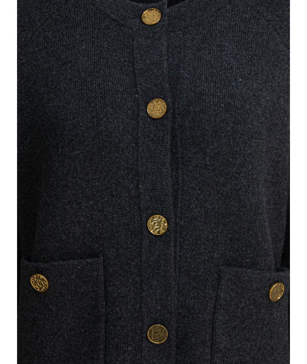 TOTEME Серый шерстяной кардиган, фото 3