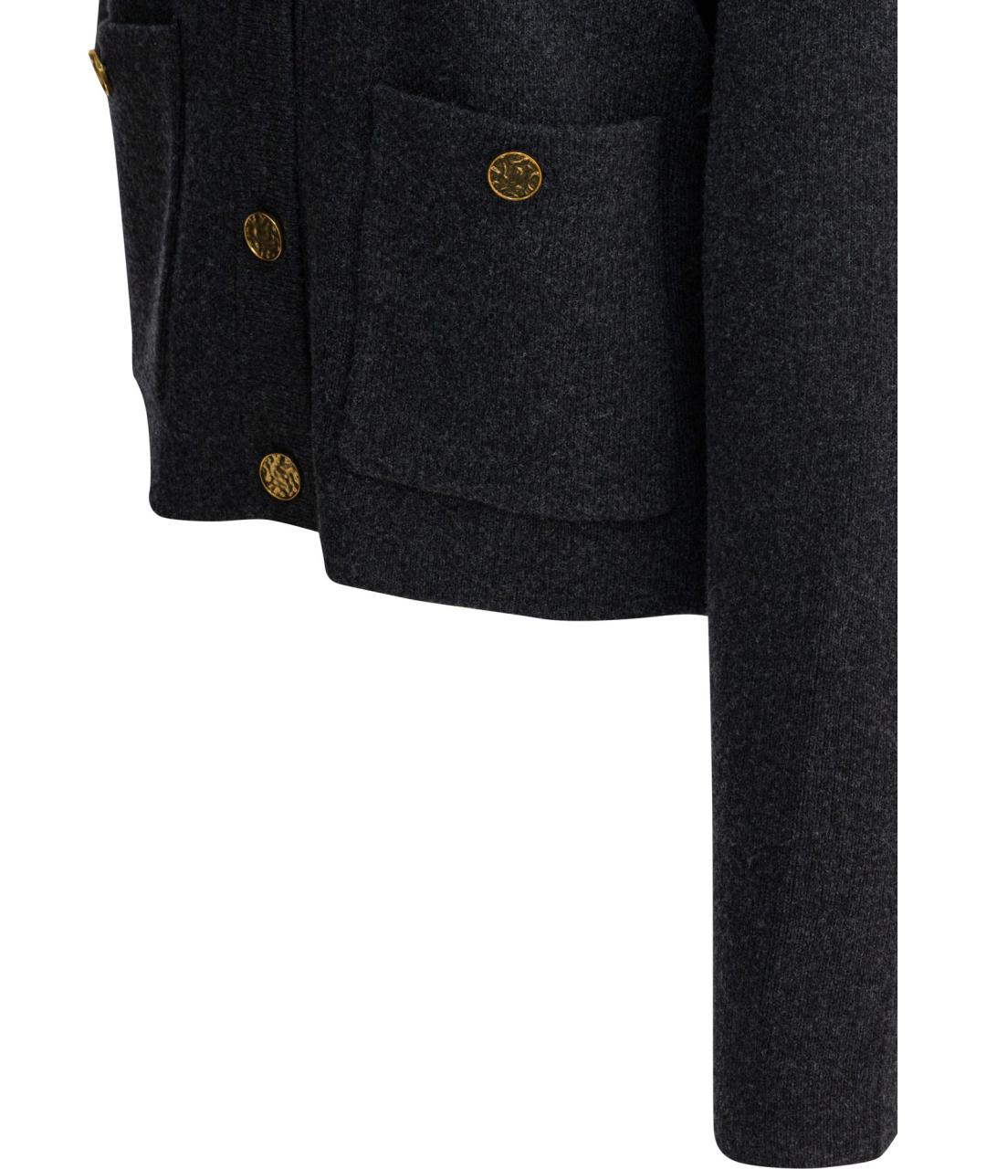 TOTEME Серый шерстяной кардиган, фото 4