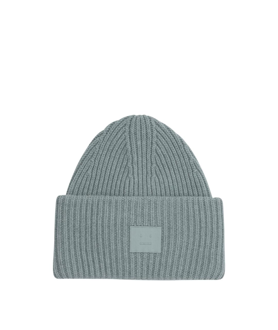 ACNE STUDIOS Голубая шерстяная шапка, фото 1