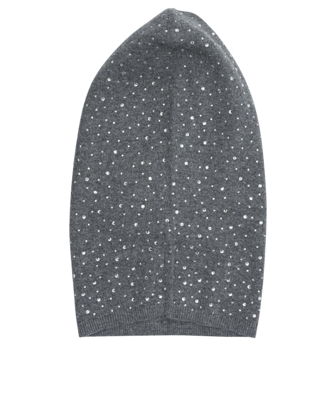 PINKO Серая шерстяная шапка, фото 3