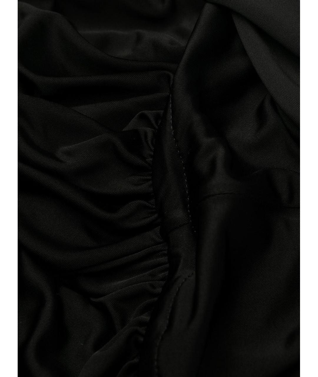 SAINT LAURENT Черное вискозное вечернее платье, фото 5