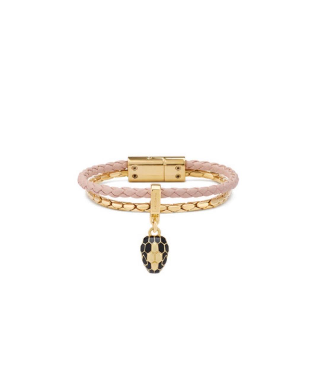 BVLGARI Розовый латунный браслет, фото 1