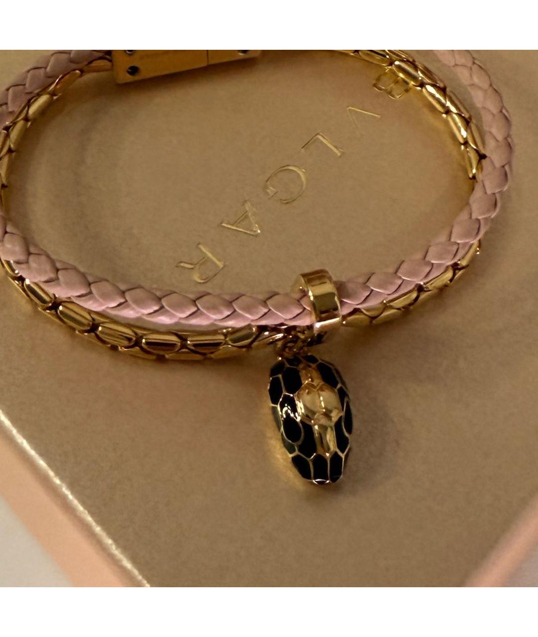 BVLGARI Розовый латунный браслет, фото 4