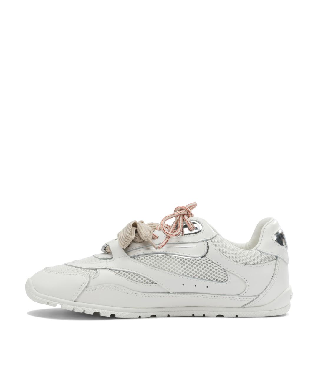 PINKO Белые кожаные кроссовки, фото 3