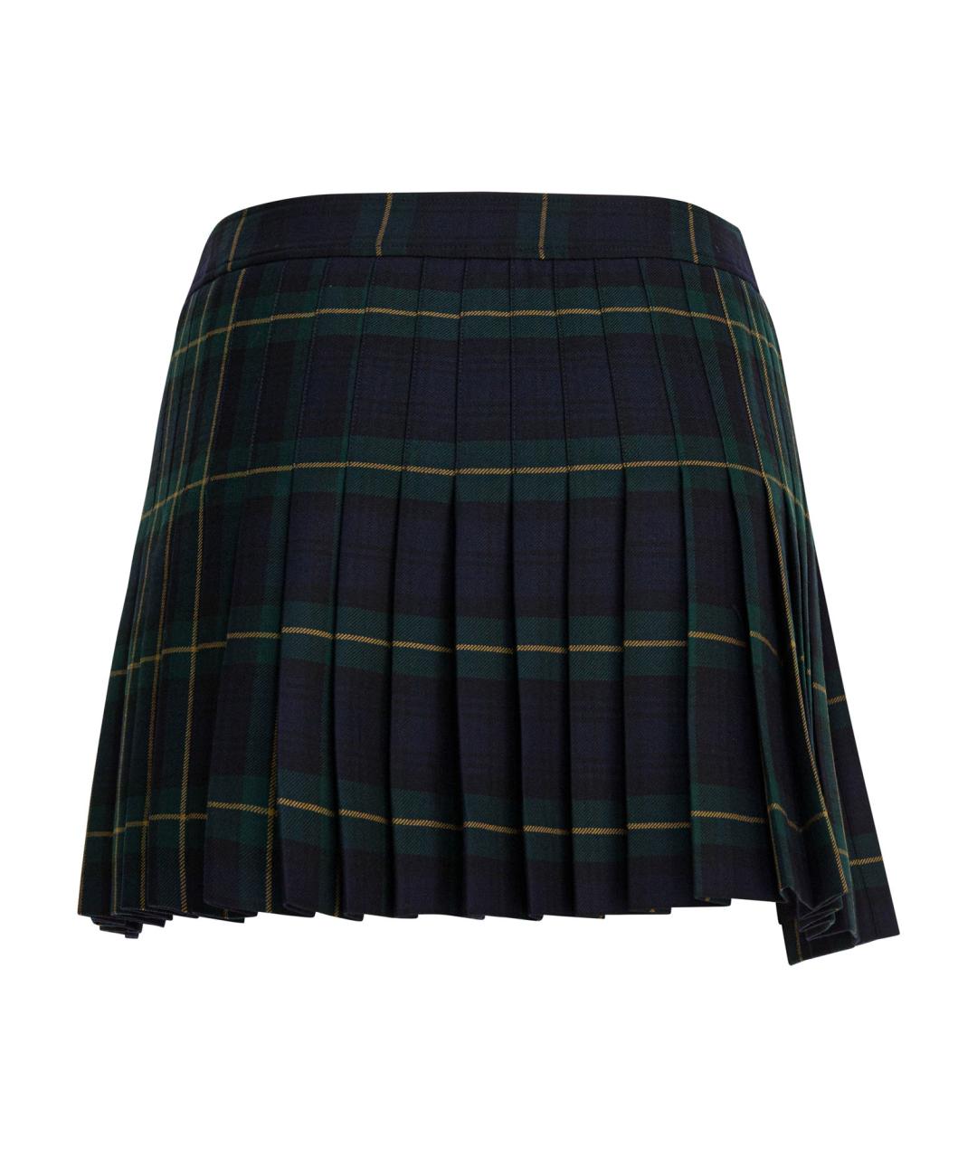 CELINE Мульти шерстяная юбка мини, фото 2