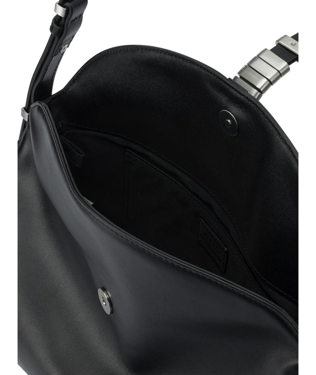 PINKO Черная кожаная сумка через плечо, фото 5