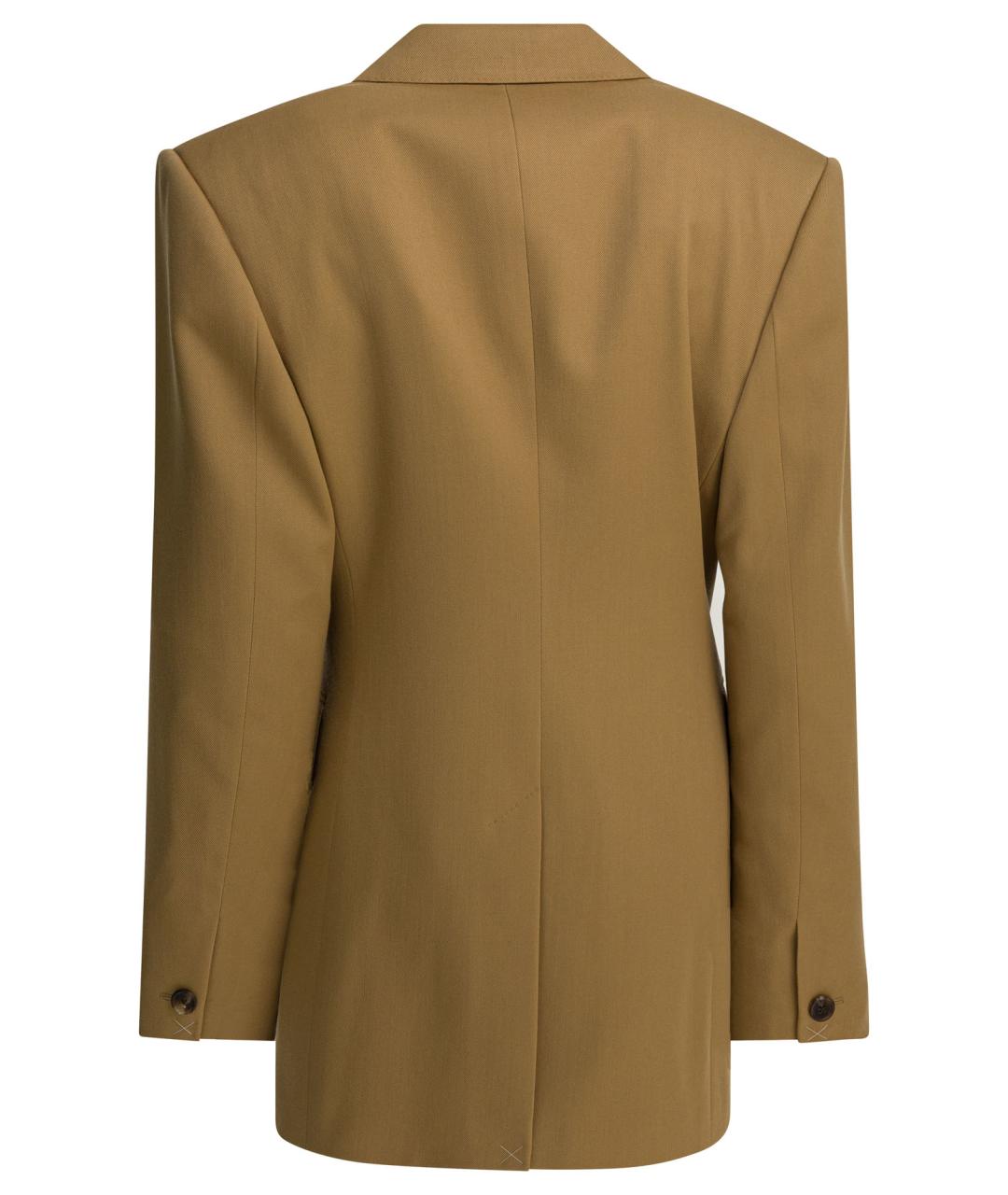 CELINE Коричневый шерстяной жакет/пиджак, фото 2