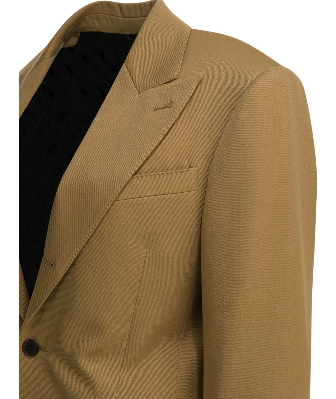 CELINE Коричневый шерстяной жакет/пиджак, фото 4