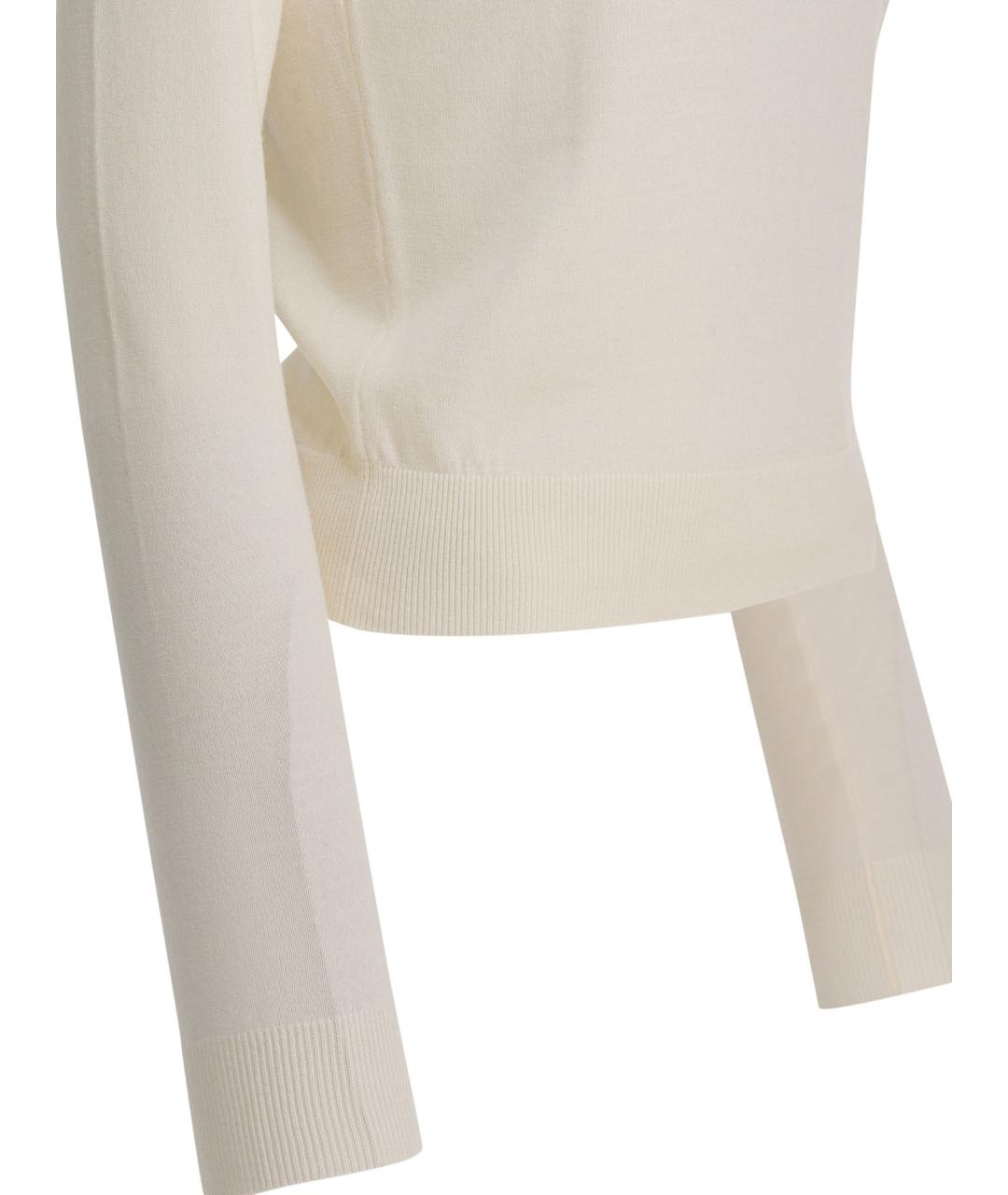ALEXANDER MCQUEEN Белый шерстяной джемпер / свитер, фото 4