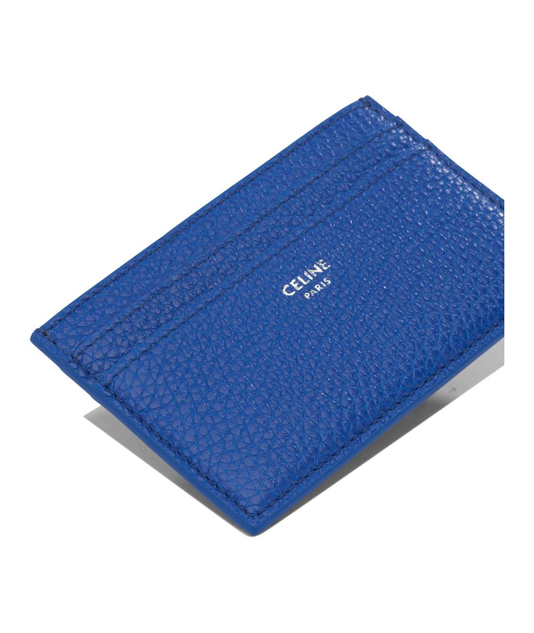 CELINE Синий кожаный кардхолдер, фото 4