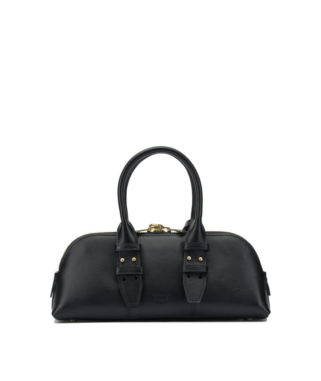 PINKO Черная кожаная сумка тоут, фото 3