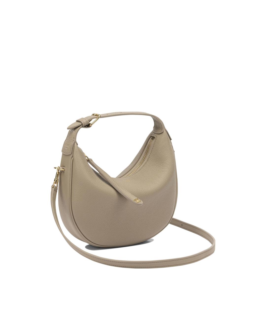 CELINE Бежевая кожаная сумка через плечо, фото 2