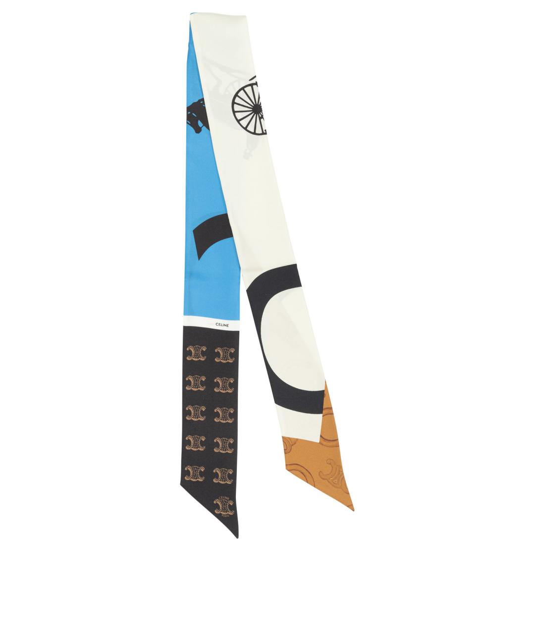 CELINE Мульти шелковый шарф, фото 1