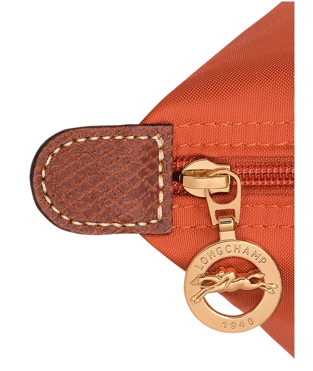 LONGCHAMP Оранжевая синтетическая сумка тоут, фото 4