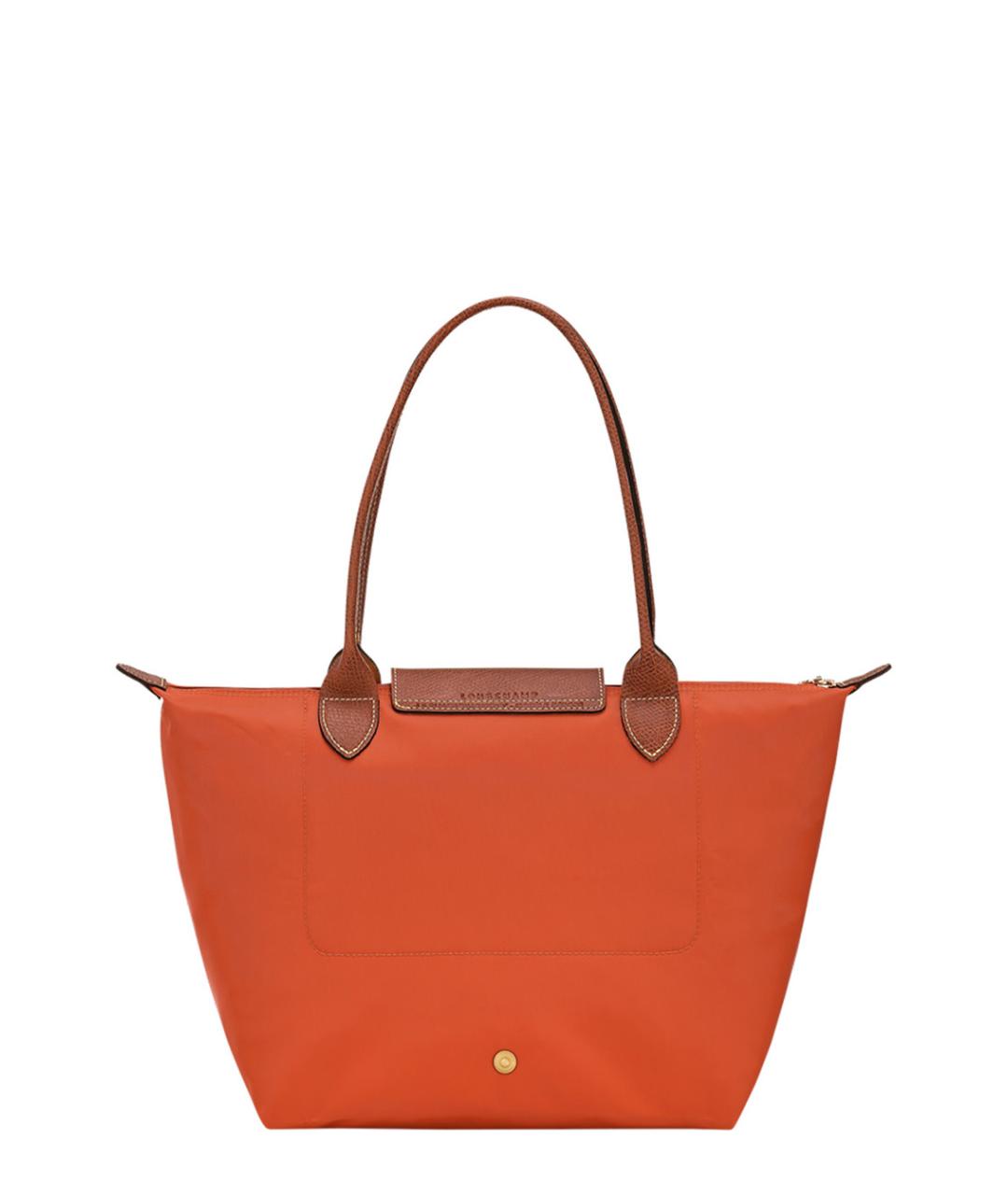 LONGCHAMP Оранжевая синтетическая сумка тоут, фото 2