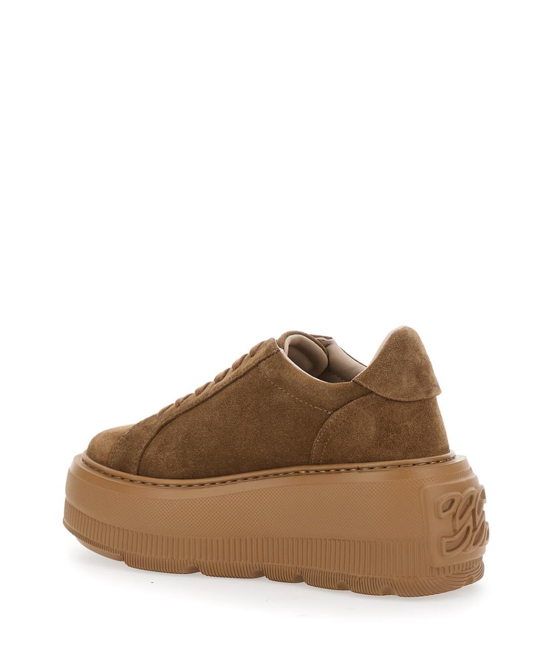 CASADEI Коричневые замшевые кроссовки, фото 3