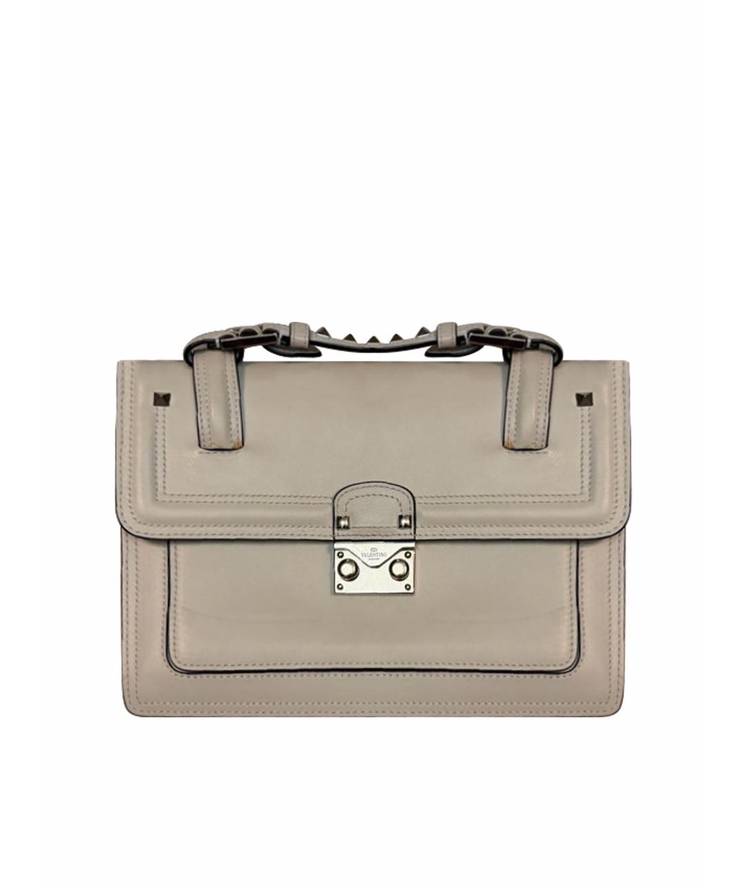 VALENTINO Белая кожаная сумка через плечо, фото 1