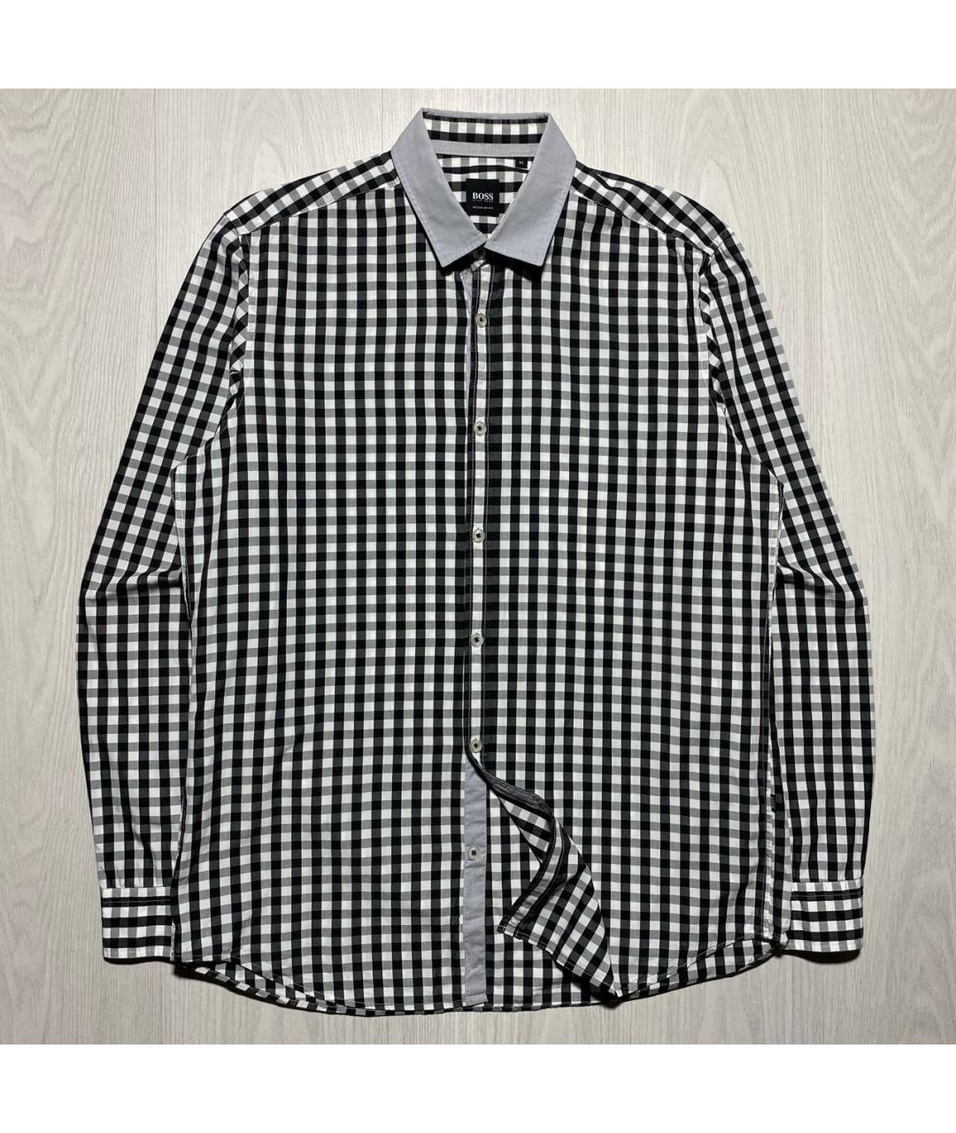 HUGO BOSS Мульти хлопковая кэжуал рубашка, фото 6