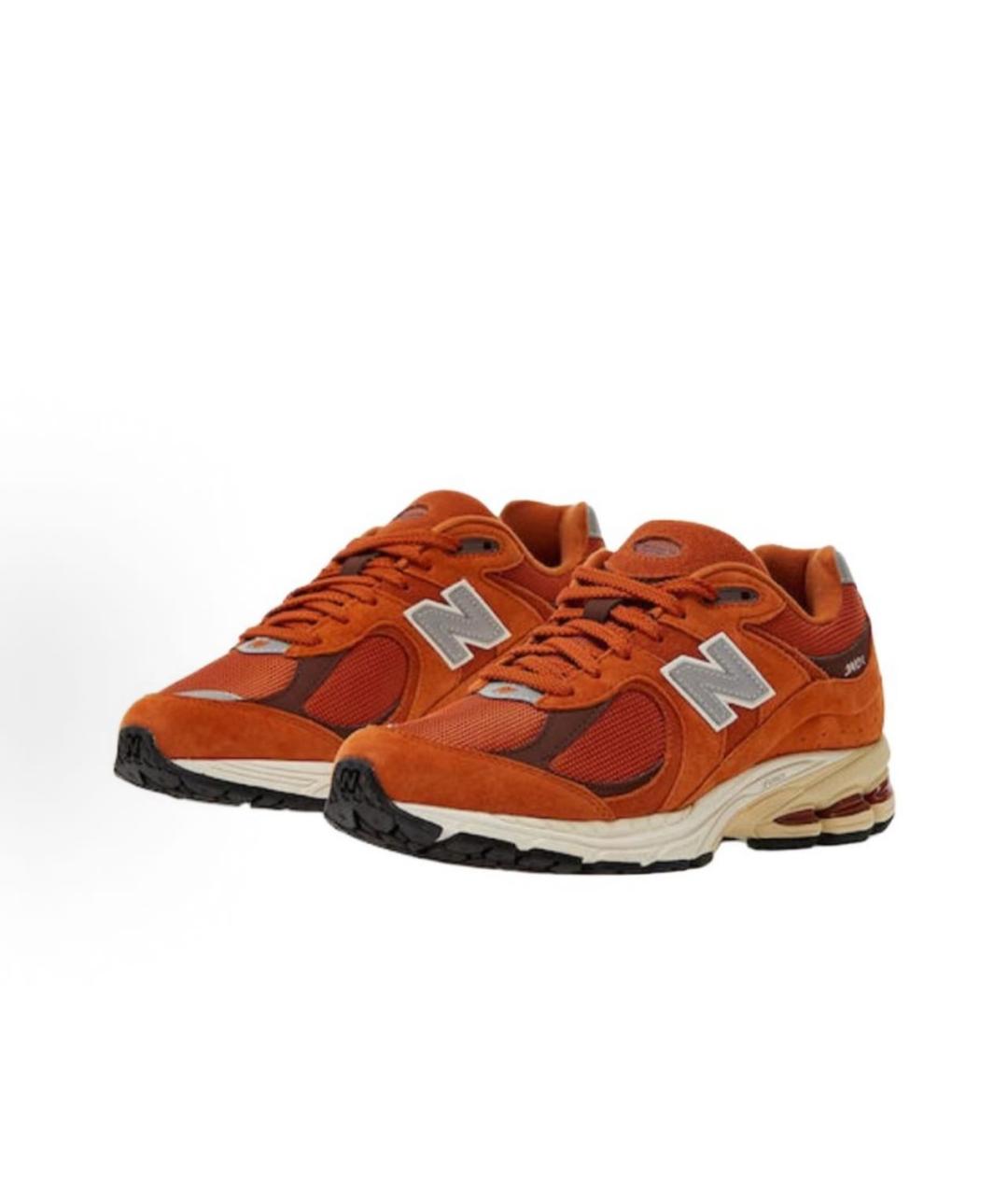 NEW BALANCE Оранжевое замшевые низкие кроссовки / кеды, фото 3