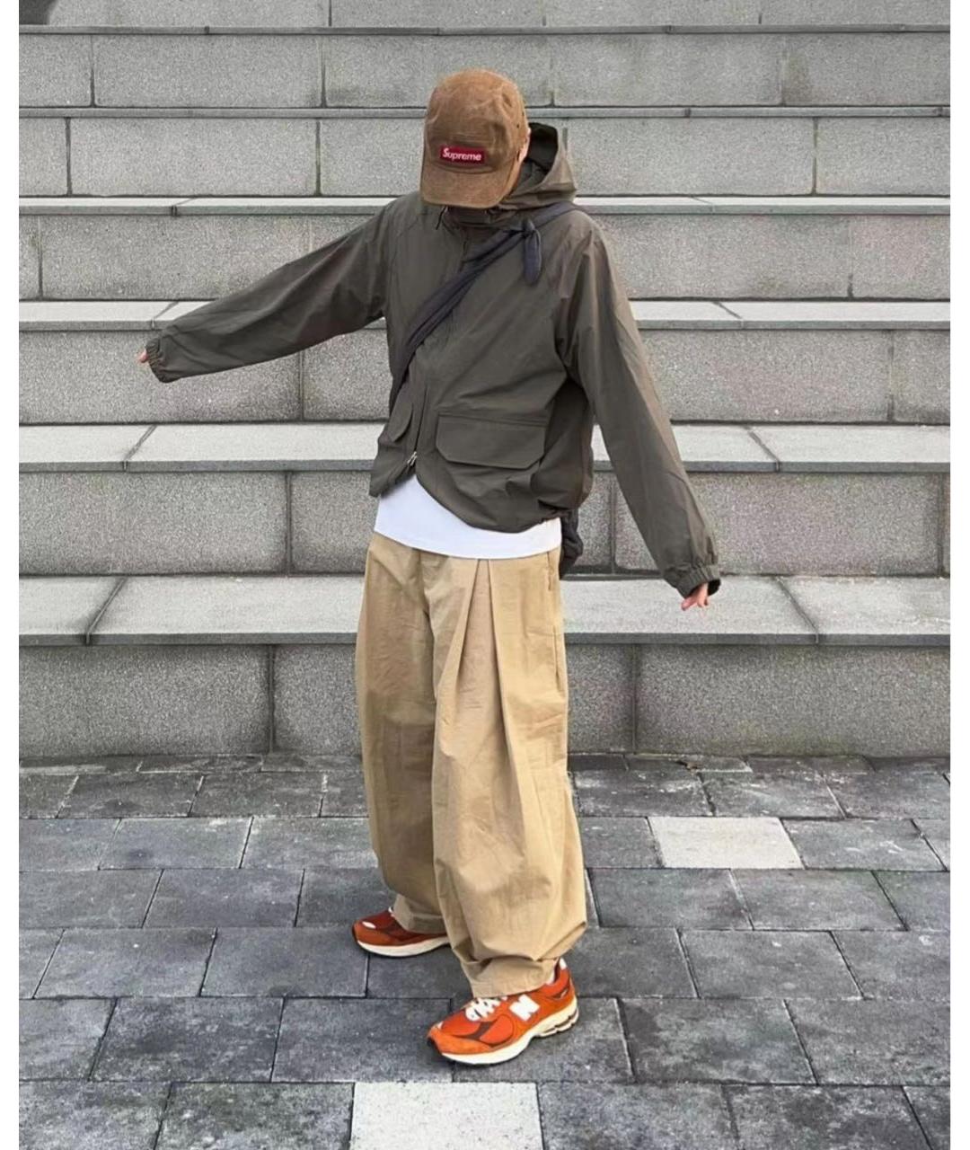 NEW BALANCE Оранжевое замшевые низкие кроссовки / кеды, фото 7