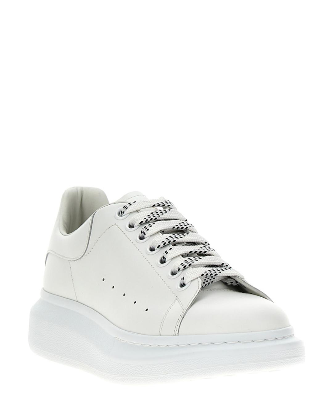 ALEXANDER MCQUEEN Белые кожаные кроссовки, фото 2