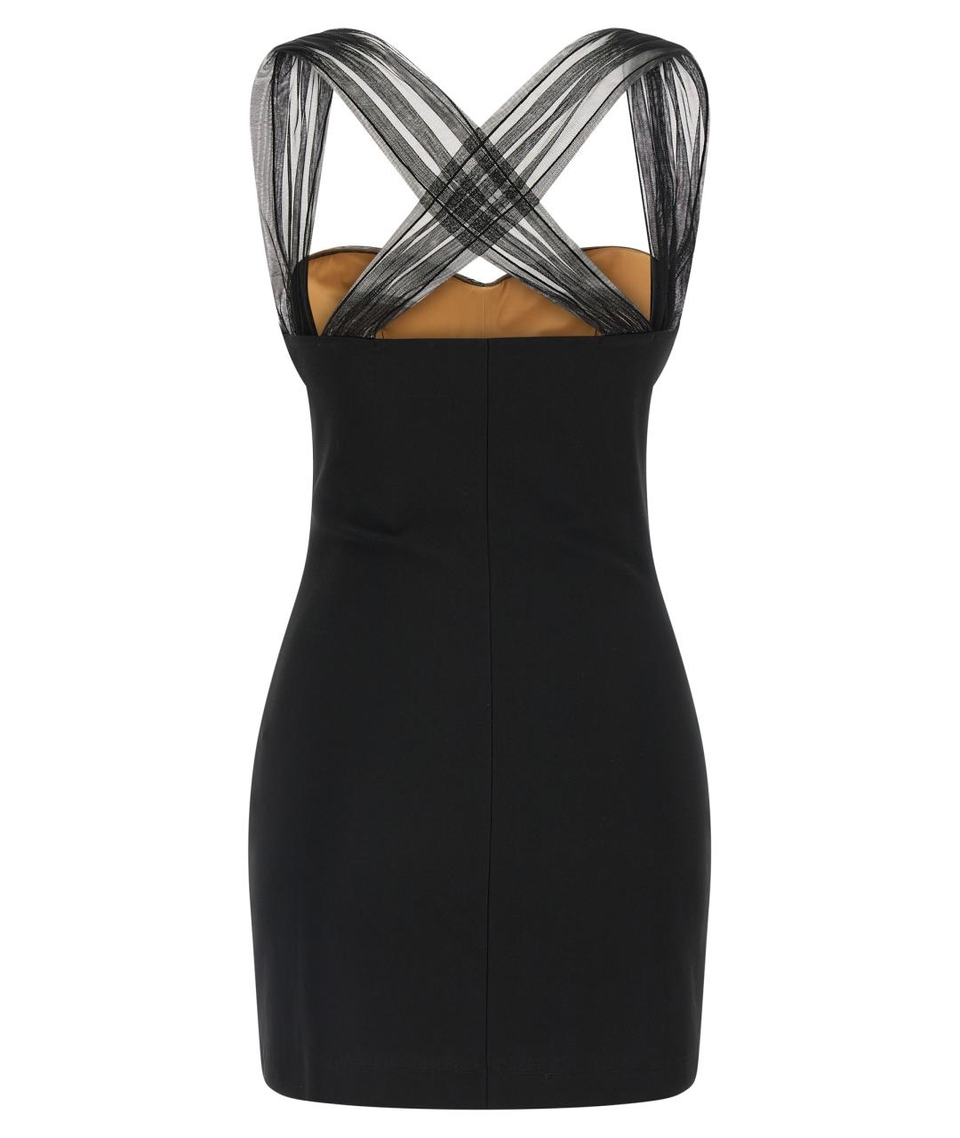 NENSI DOJAKA Черное вискозное платье, фото 2