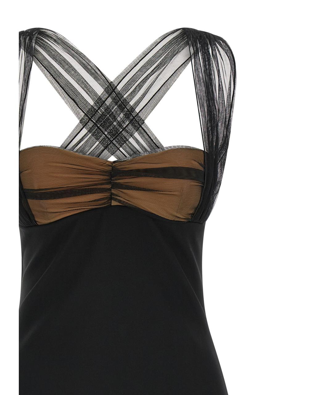 NENSI DOJAKA Черное вискозное платье, фото 3